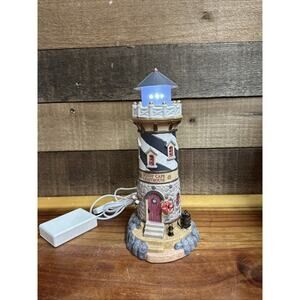 Vintage Lemax “Windy Cape Lighthouse” with Rotating Light In Box